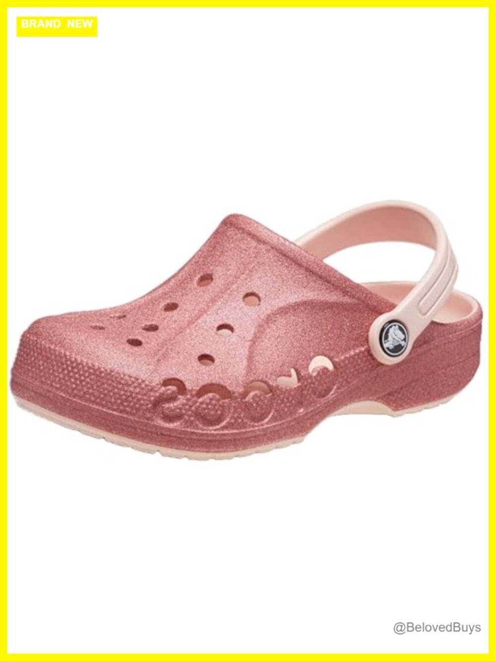 Kids Classic Glitter Clog Clogs Shoes Croslite Foam Customizable